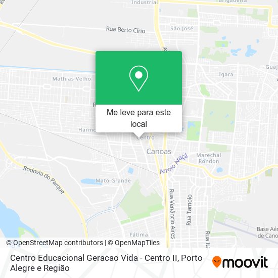 Centro Educacional Geracao Vida - Centro II mapa