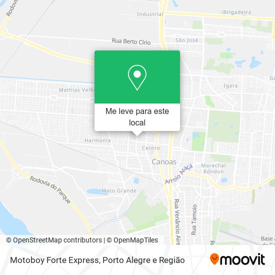 Motoboy Forte Express mapa