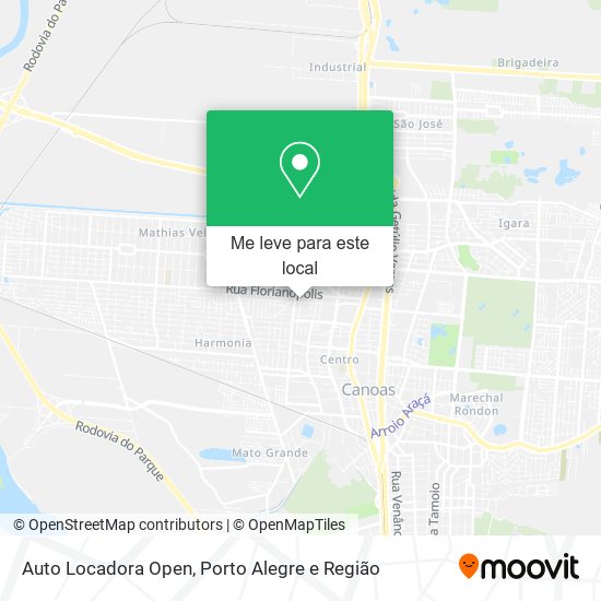 Auto Locadora Open mapa