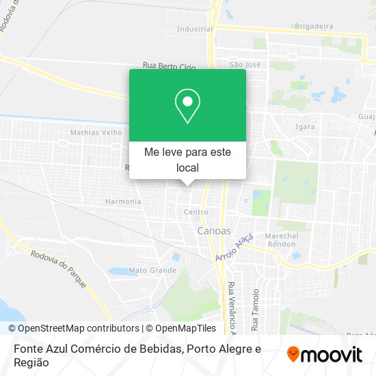 Fonte Azul Comércio de Bebidas mapa