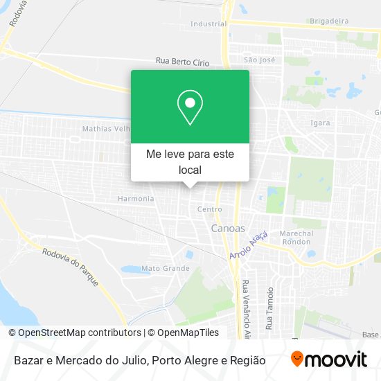 Bazar e Mercado do Julio mapa