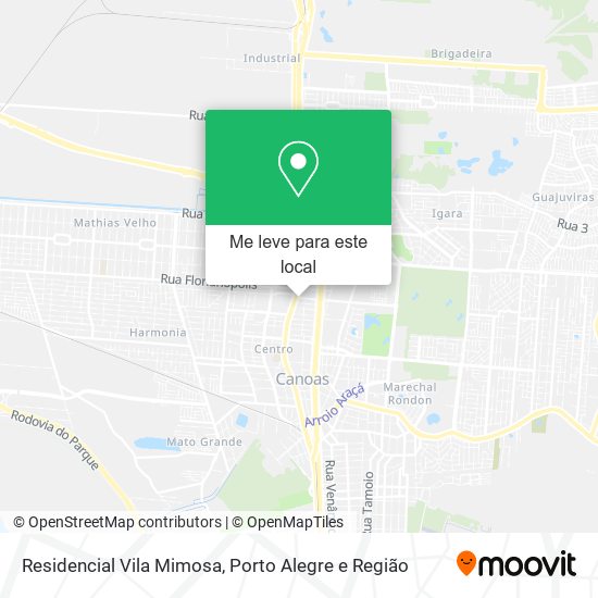 Residencial Vila Mimosa mapa