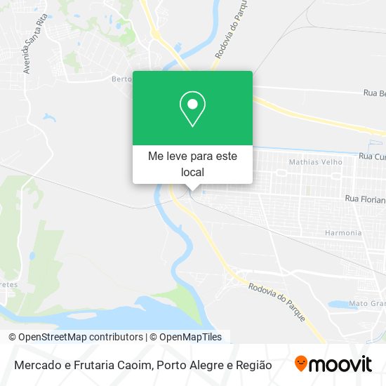 Mercado e Frutaria Caoim mapa