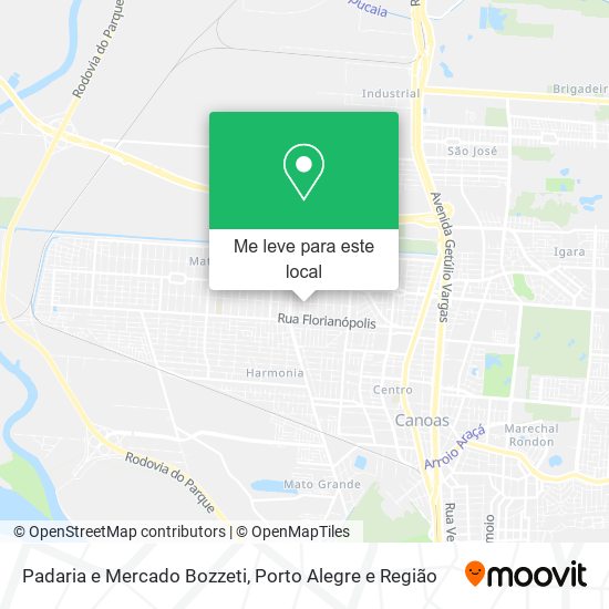 Padaria e Mercado Bozzeti mapa