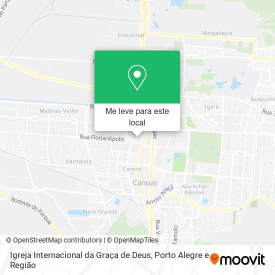 Igreja Internacional da Graça de Deus mapa