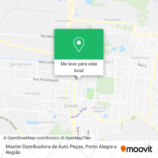 Master Distribuidora de Auto Peças mapa