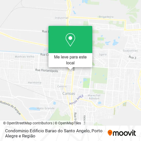 Condominio Edificio Barao do Santo Angelo mapa