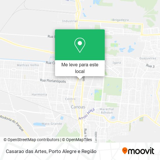 Casarao das Artes mapa