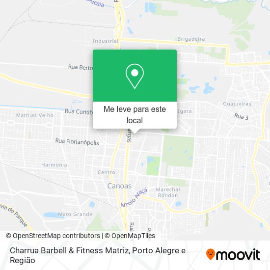 Charrua Barbell & Fitness Matriz mapa