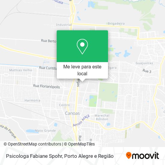 Psicologa Fabiane Spohr mapa