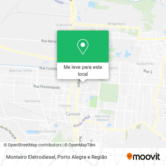 Monteiro Eletrodiesel mapa