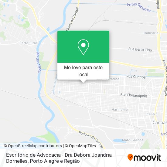 Escritório de Advocacia - Dra Debora Joandria Dornelles mapa