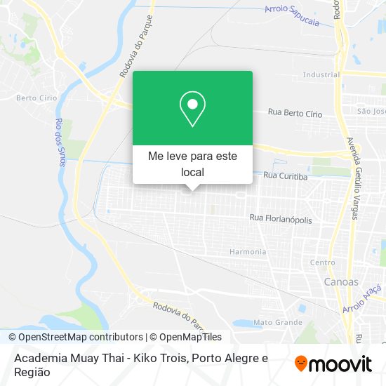 Academia Muay Thai - Kiko Trois mapa
