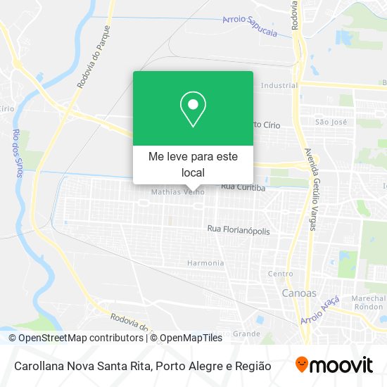 Carollana Nova Santa Rita mapa