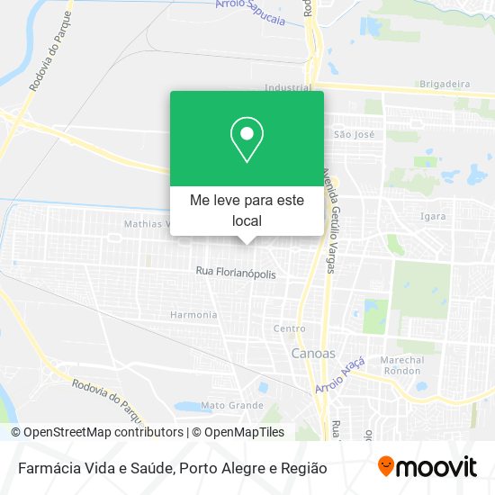 Farmácia Vida e Saúde mapa