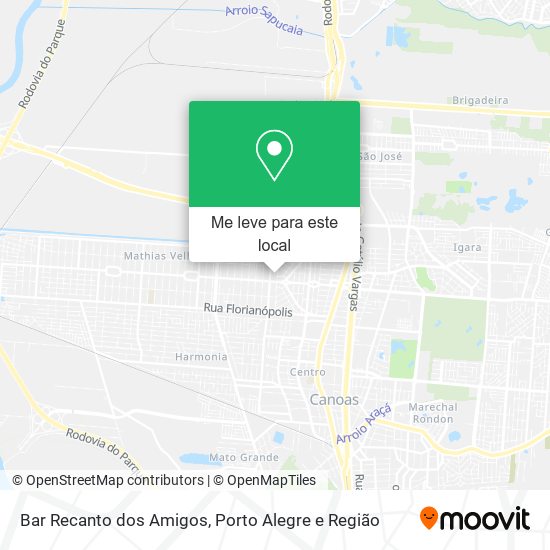 Bar Recanto dos Amigos mapa