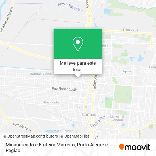 Minimercado e Fruteira Marreiro mapa