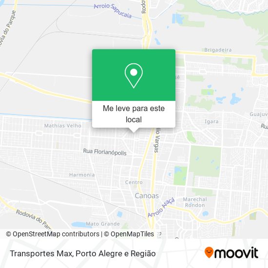 Transportes Max mapa