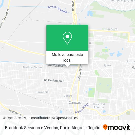 Braddock Servicos e Vendas mapa