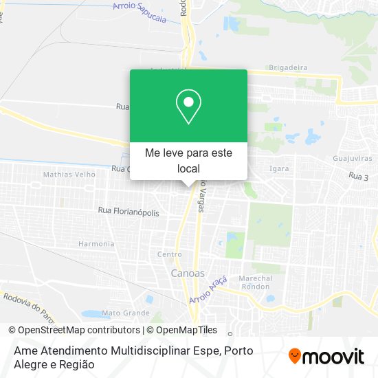 Ame Atendimento Multidisciplinar Espe mapa