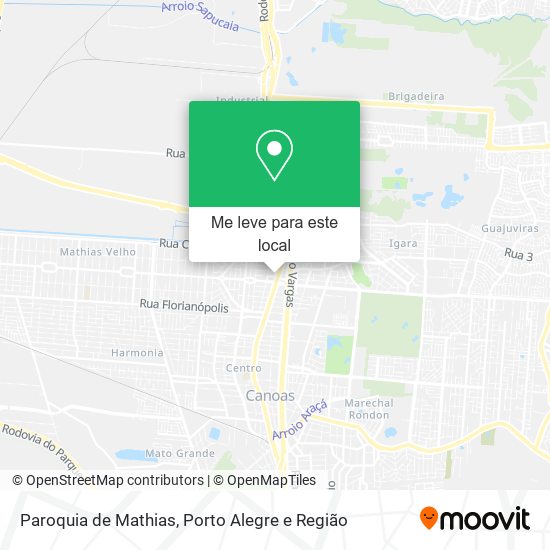 Paroquia de Mathias mapa