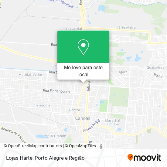 Lojas Harte mapa