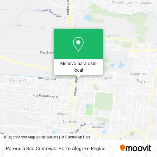 Paróquia São Cristóvão mapa