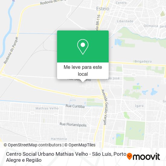 Centro Social Urbano Mathias Velho - São Luís mapa