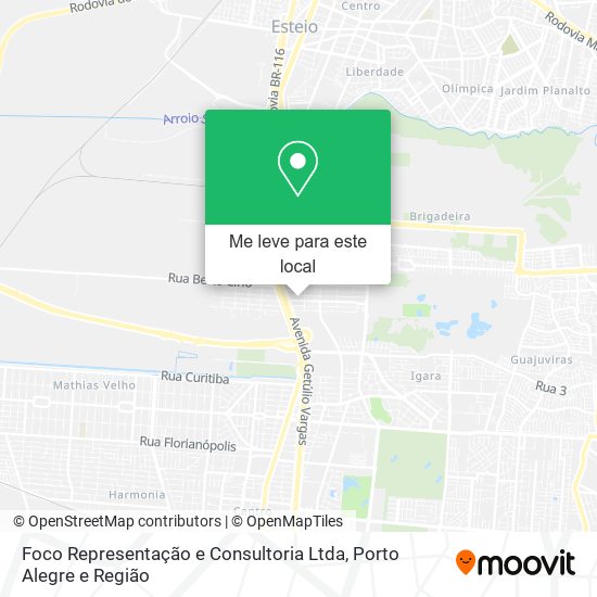 Foco Representação e Consultoria Ltda mapa