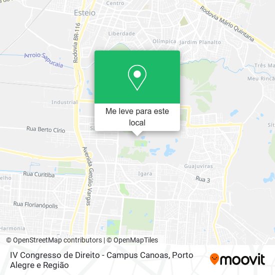 IV Congresso de Direito - Campus Canoas mapa