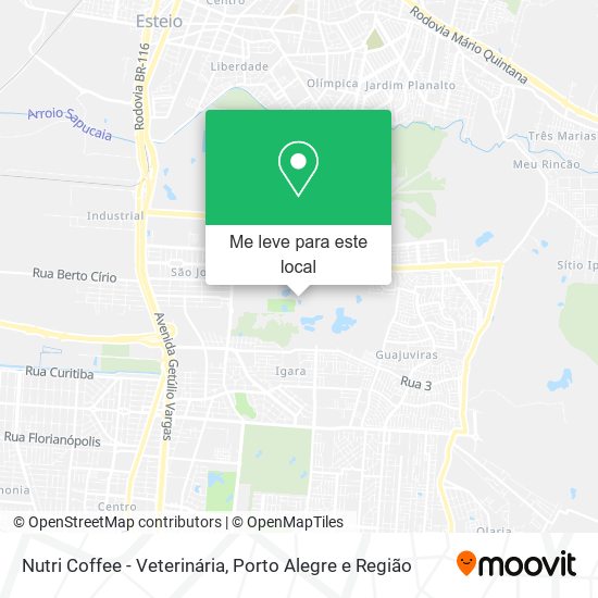 Nutri Coffee - Veterinária mapa