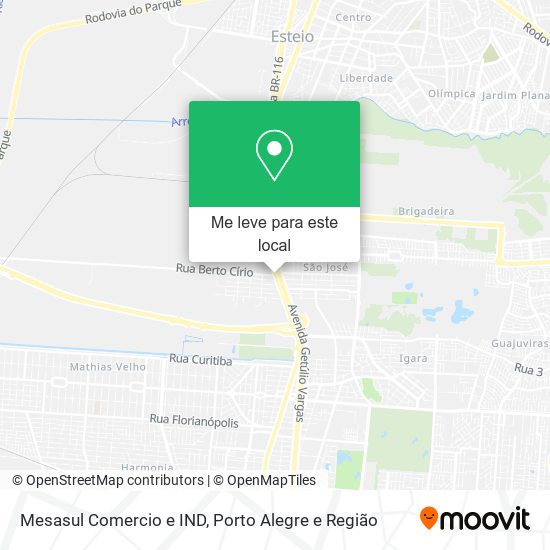 Mesasul Comercio e IND mapa