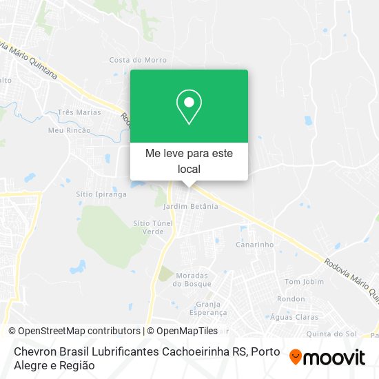 Chevron Brasil Lubrificantes Cachoeirinha RS mapa