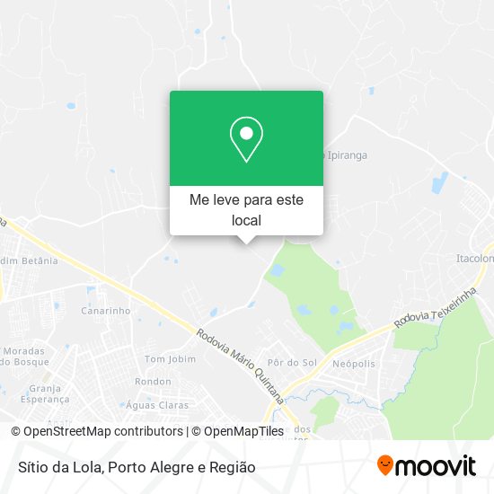 Sítio da Lola mapa