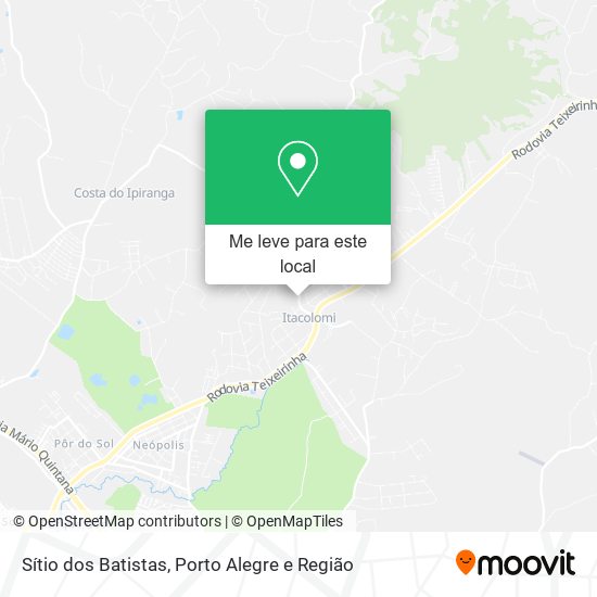 Sítio dos Batistas mapa