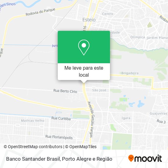 Banco Santander Brasil mapa