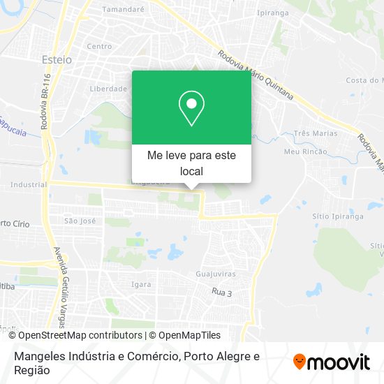 Mangeles Indústria e Comércio mapa