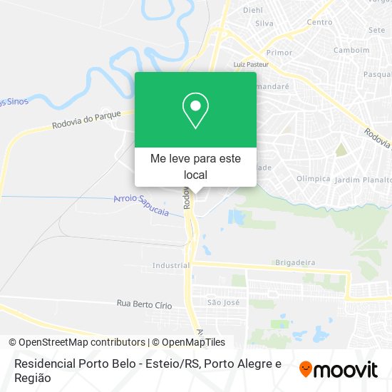 Residencial Porto Belo - Esteio / RS mapa