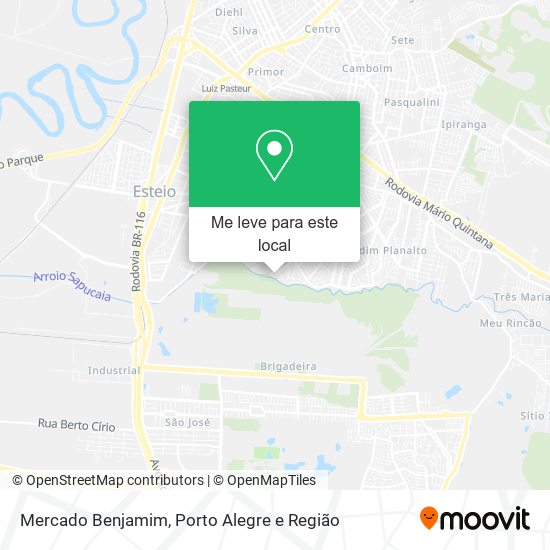 Mercado Benjamim mapa
