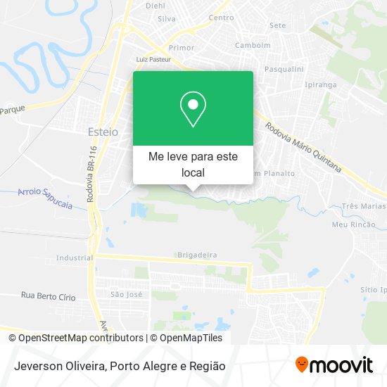 Jeverson Oliveira mapa