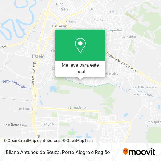Eliana Antunes de Souza mapa