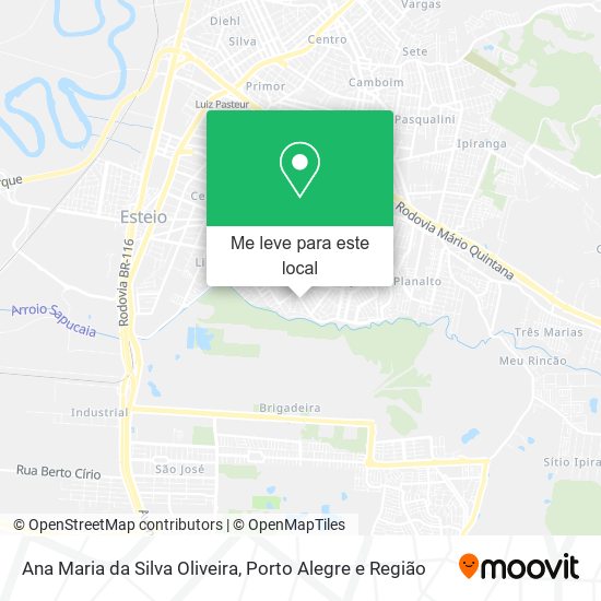 Ana Maria da Silva Oliveira mapa