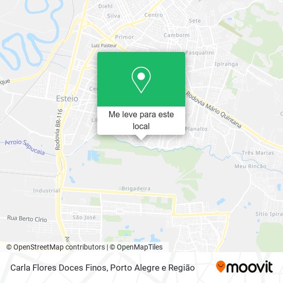 Carla Flores Doces Finos mapa