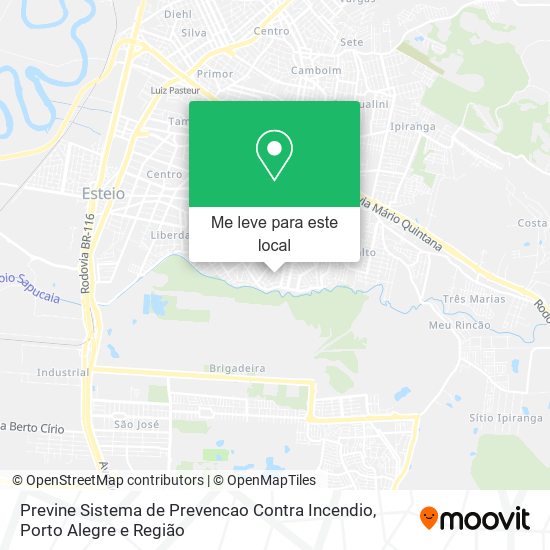 Previne Sistema de Prevencao Contra Incendio mapa