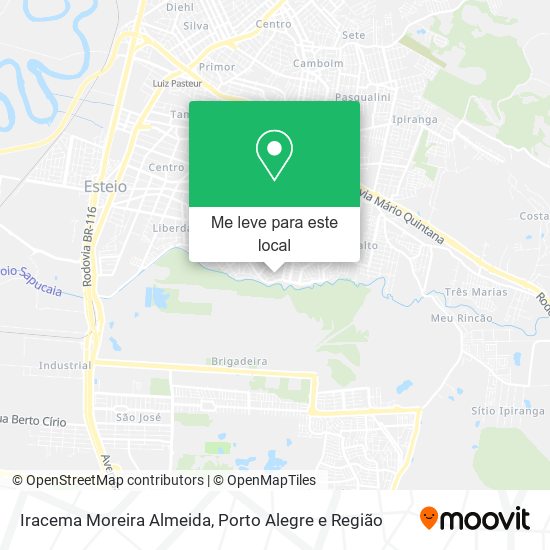 Iracema Moreira Almeida mapa