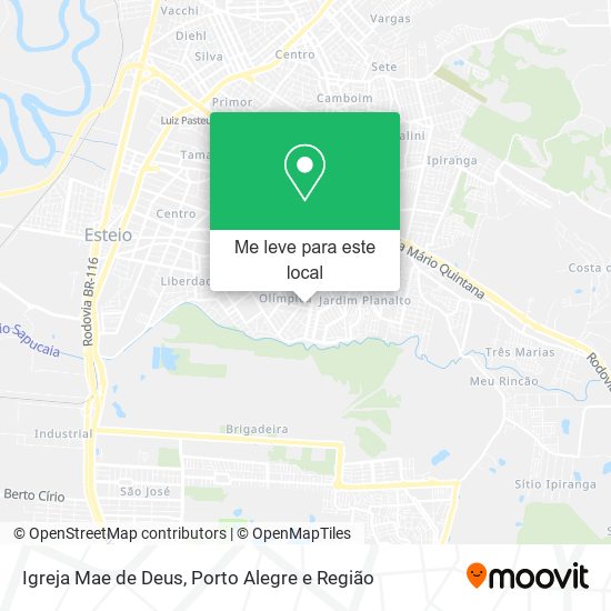 Igreja Mae de Deus mapa