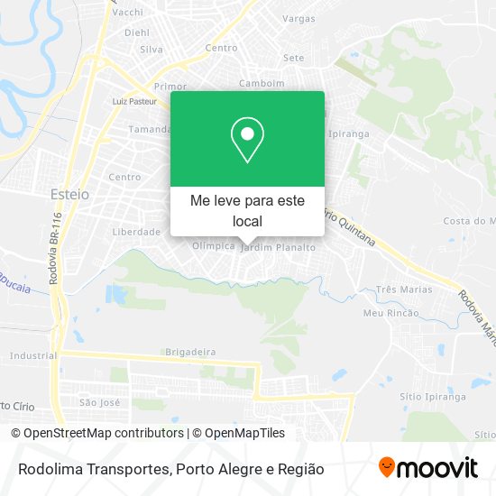 Rodolima Transportes mapa