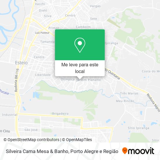 Silveira Cama Mesa & Banho mapa