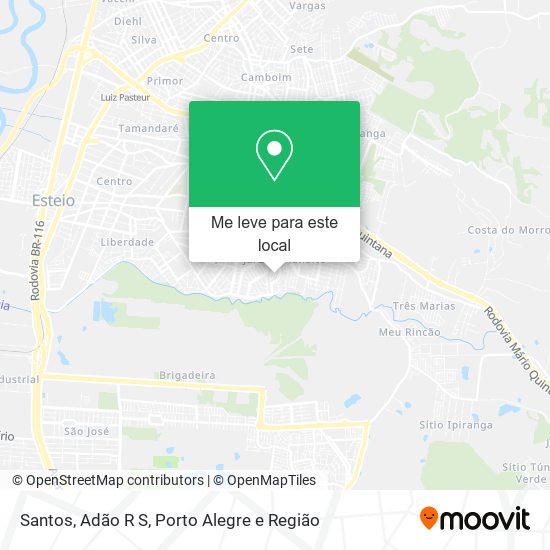 Santos, Adão R S mapa