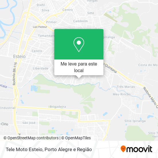 Tele Moto Esteio mapa